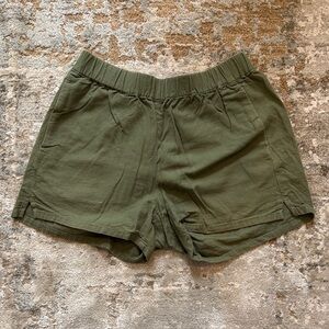 Madewell Army Green Women's Cargo Shorts